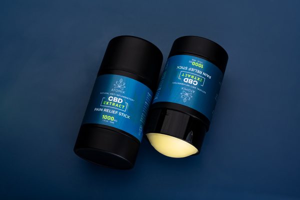 Atomix CBD Balm Twin Pack — two 1000mg CBD roll-on balms